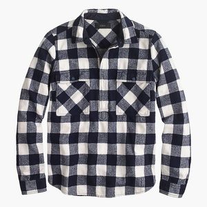 Jcrew Flannel Shirt Jacket